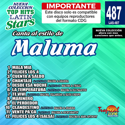 6 Latin Stars 362 Salsa Vol Importante Este disco solo es compatible con reproductores del formato CDG 
